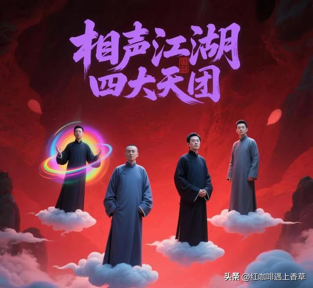 目前相聲界四家民營社團：1、德云社2、葫蘆社3、聽云軒4、高興社