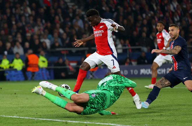 運(yùn)去英雄不自由薩卡全場比賽數(shù)據(jù)：1粒進(jìn)球錯(cuò)失1次絕對(duì)機(jī)會(huì)