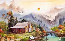 眼淚汪汪地說：回去后就再也沒人陪我打麻將了